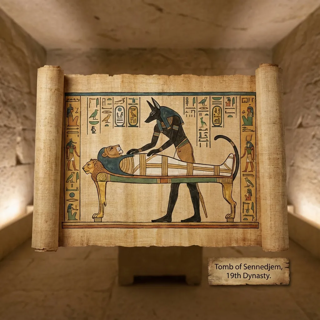 Anubis Tending the Mummy