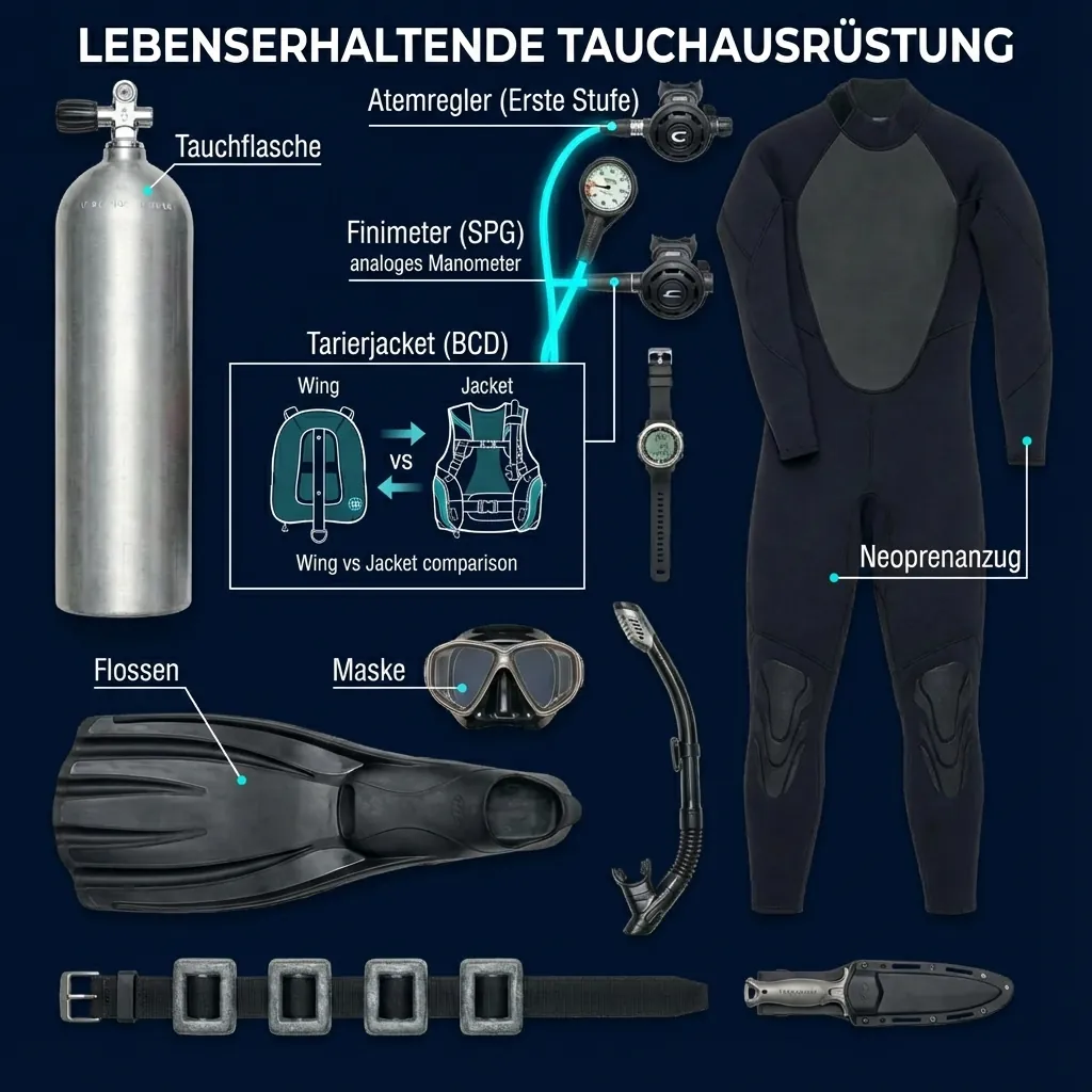 Komplette Ausrüstungsübersicht