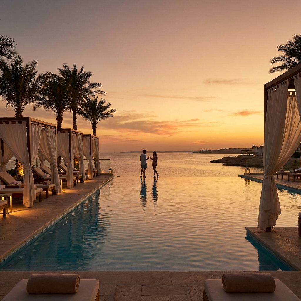 romantische Aktivitäten Hurghada Paare Sonnenuntergang Bootsausflug