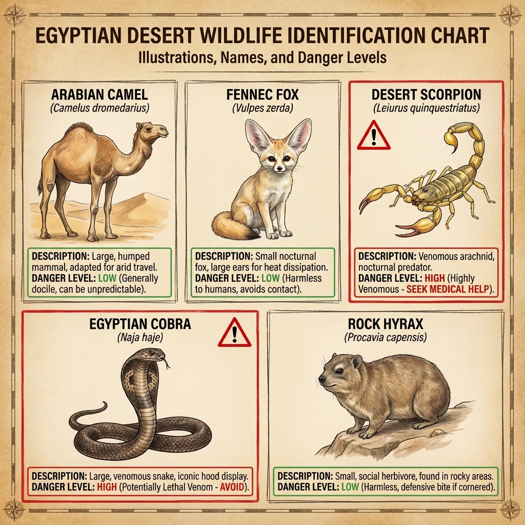 Desert Wildlife Chart